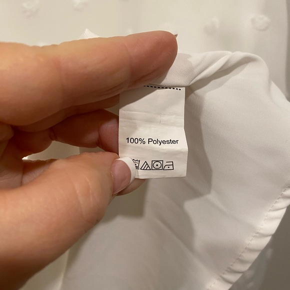 Blooming Jelly White Ladies Large Chiffon Top - Picture 5 of 5